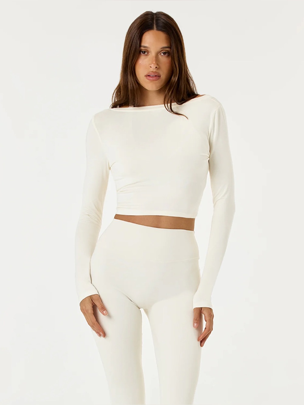 CSB BALLET WRAP TOP IN VANILLA - Picture 12 of 14